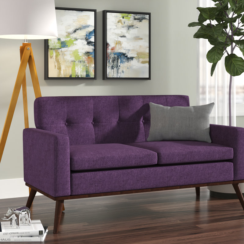 Wrought Studio Wargo Mid Century Modern Loveseat & Reviews Wayfair